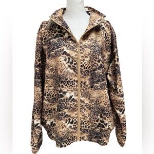 KT Golf Vintage Animal Print Windbreaker